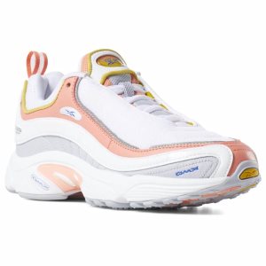 Reebok Daytona DMX Turnschuhe Damen - Weiß/Grau/Rosa - DE 039-HAX